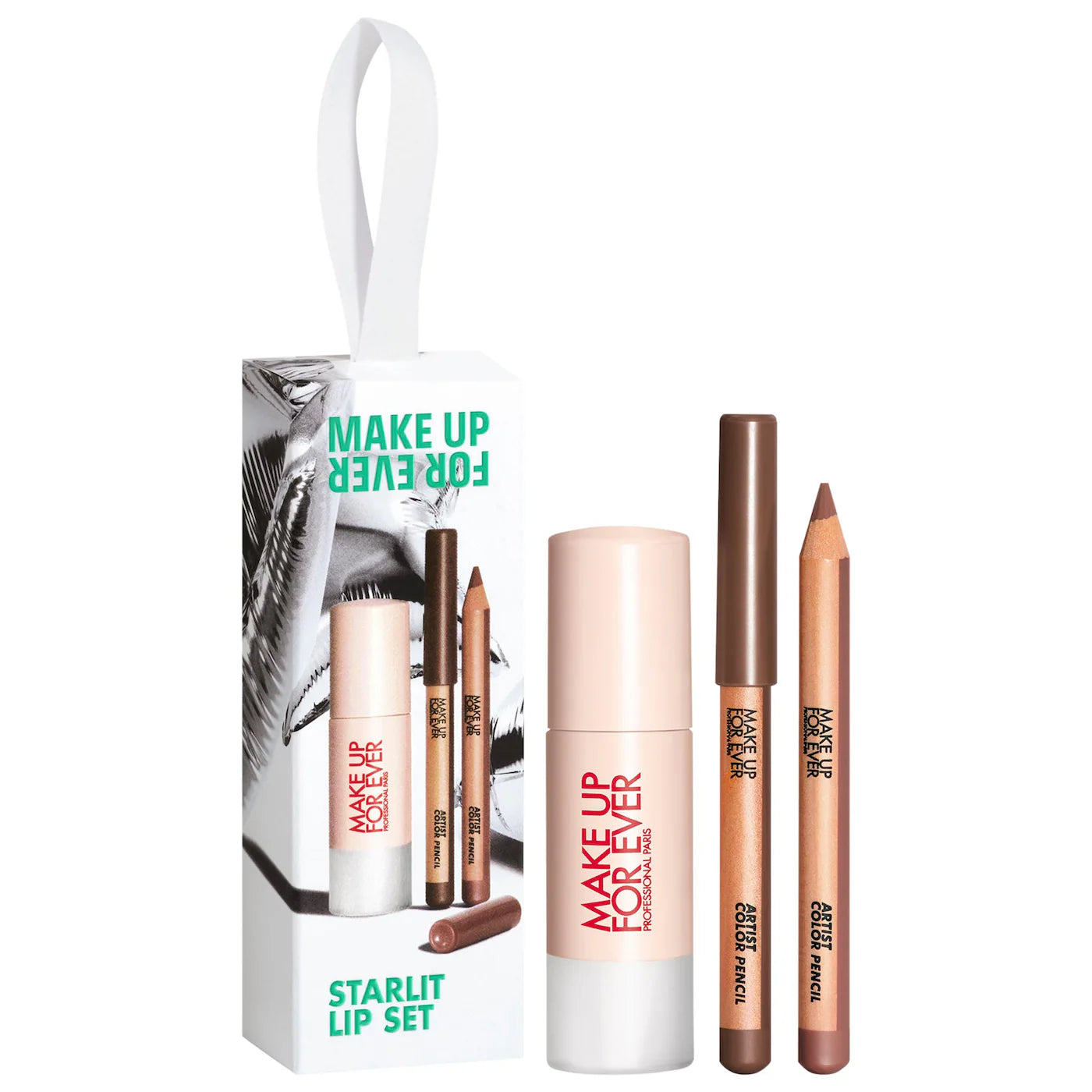 Sobre pedido: MAKE UP FOR EVER Mini Artist Color Lip Pencils & Super Boost Gloss Trio